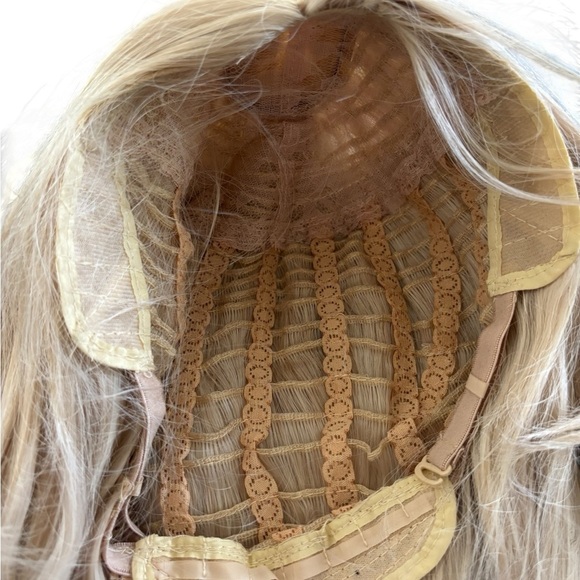 Halloween Long Blonde Wig Adjustable Breathable Cap - Picture 4 of 5